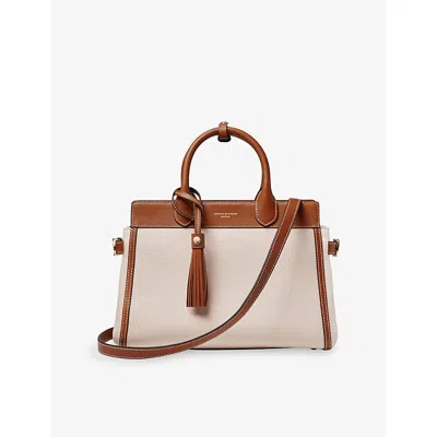 Aspinal Of London Womens Savannah Leather Tote Bag Neutral