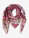 Aspinal Of London Womens Ombre 'a' Floral-print Silk Scarf