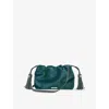Aspinal Of London Womens Amelia Velvet Cross-body Bag Peacock In Blue