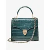 Aspinal Of London Womens Mayfair Midi Leather Cross-body Bag Peacock In Blue
