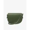 Aspinal Of London Womens Racing Green Stella Branded Leather Satchel