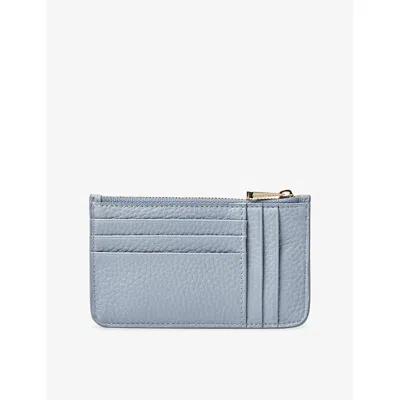 Aspinal Of London Womens Skyblue Ella Card Holder In Brown