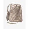Aspinal Of London Womens Hudson Leather Cross-body Bag Taupe In Brown