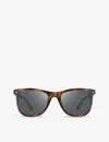 Aspinal Of London Womens Tortoiseshell Milano D-frame Acetate Sunglasses In Tortoiseshell