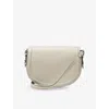 Aspinal Of London Womens Warm Grey Stella Branded Leather Satchel In Gray