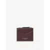 Aspinal Of London Womens Hudson Logo-print Leather Coin Purse Wine In Wine
