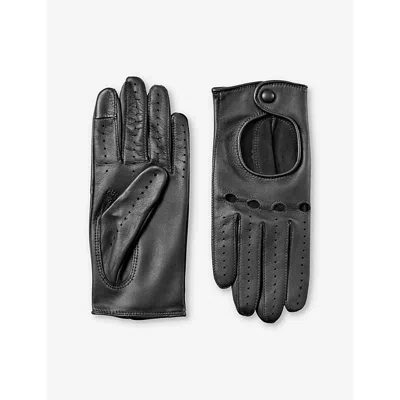 Aspinal Of London Womens Black Women's Leather Driving Gloves