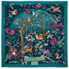 Aspinal Of London Woodland Skinny Scarf In Blue