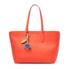 Aspinal Of London Zipped East West Tote Bag With Charm