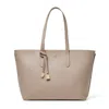 Aspinal Of London Zipped East West Tote With Charm In Neutral