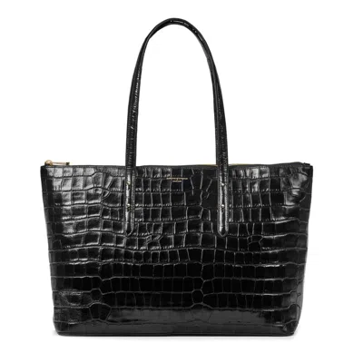 Aspinal Of London Zipped Regent Tote Bag In Black