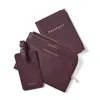 Aspinal Of London Zipped Travel Collection In Purple