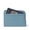 Aspinal Of London Zipped Travel Wallet In Blue
