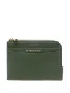 Aspinal Of London Zipped Travel Wallet In Green