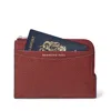 Aspinal Of London Zipped Travel Wallet In Red