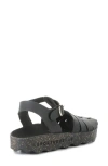 Asportuguesas By Fly London Calix Slingback Fisherman Sandal In Black