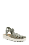 Asportuguesas By Fly London Calix Slingback Fisherman Sandal In Khaki