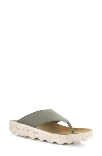 Asportuguesas By Fly London Cami Platform Flip Flop In Brown