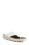 Asportuguesas Cami Platform Flip Flop In White Eco Faux Leather