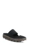 Asportuguesas Cana Slide Sandal In Black Eco Faux Suede