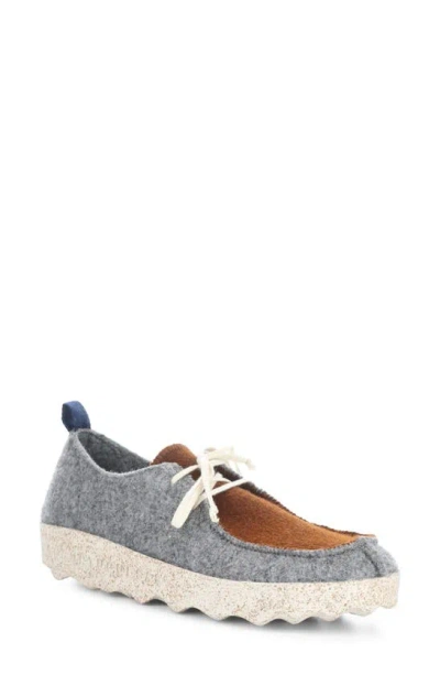 Asportuguesas By Fly London Chat Trainer In Concrete/brown Tweed/felt
