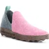 Asportuguesas By Fly London City Slip-on Sneaker In Pink/grey Blue Tweed/felt