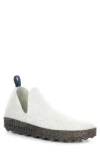 Asportuguesas By Fly London City Sneaker In 037 White Tweed/felt