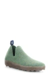 Asportuguesas By Fly London City Sneaker In 059 Moss Green Tweed/felt