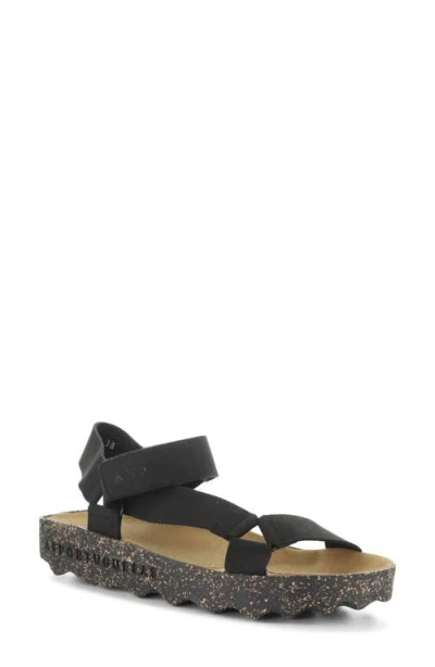 Asportuguesas By Fly London Clew Sandal In Black