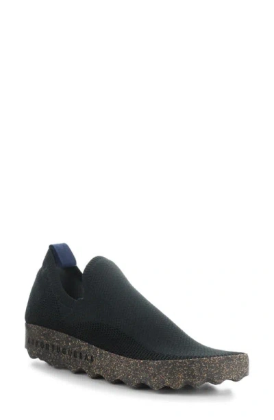 Asportuguesas Clip Slip-on Sneaker In Black Recycled Knit
