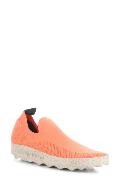 Asportuguesas By Fly London Clip Slip-on Trainer In Coral Recycled Knit