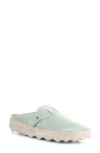 Asportuguesas By Fly London Cole Clog In Green Eco Faux Leather
