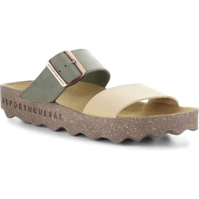 Asportuguesas By Fly London Coly Platform Slide Sandal In Multi