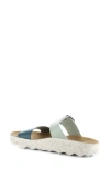 Asportuguesas By Fly London Coly Platform Slide Sandal In Peacock/mint