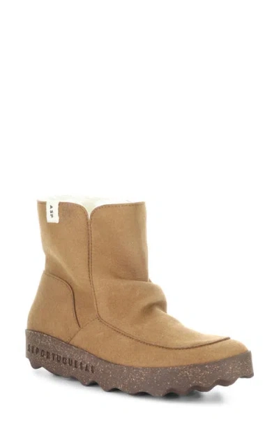 Asportuguesas By Fly London Cuff Faux Shearling Bootie In Brown