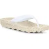 Asportuguesas By Fly London Feel Flip Flop In Natural/white Rubber