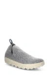 Asportuguesas By Fly London Fly London City Slip-on In Concrete Tweed/felt