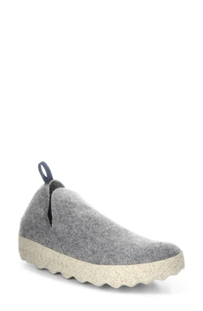 Asportuguesas By Fly London Fly London City Slip-on In Concrete Tweed/felt