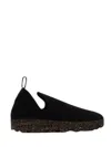 Asportuguesas Unisex City Slip-on Shoe In Black Tweed In Multi