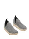 Asportuguesas Unisex City Slip-on Shoe In Concrete Tweed In Multi