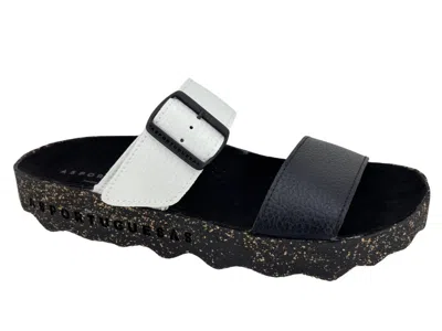 ASPORTUGUESAS WOMEN'S COLY SANDAL IN BLACK/WHITE