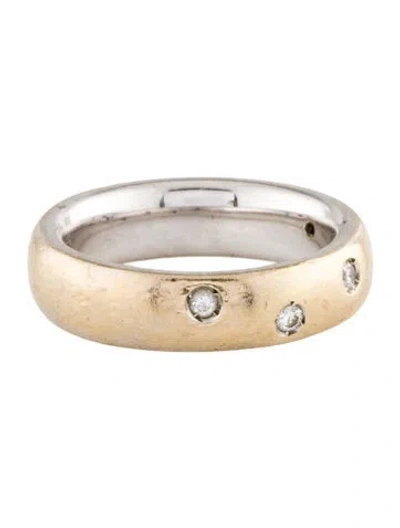 Pre-owned Asprey 18k Diamond Band In Multi