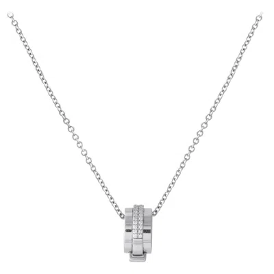 Pre-owned Asprey 18k White Gold 0.25ct Diamond Necklace