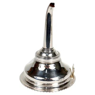 Pre-owned Asprey & Co Georgian Style Sterling Silver Wine Funnel In Multi