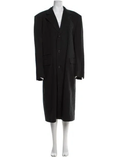 Pre-owned Asprey Cashmere Coat In Gray