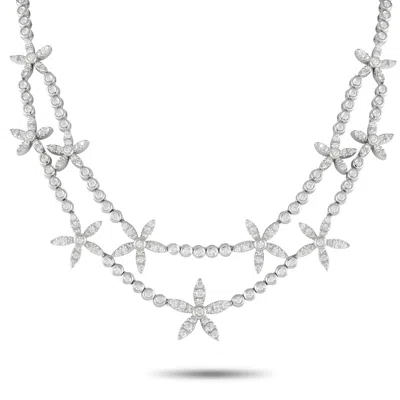 Asprey Daisy 18k White Gold 5.76ct Diamond Necklace Ad02-101424