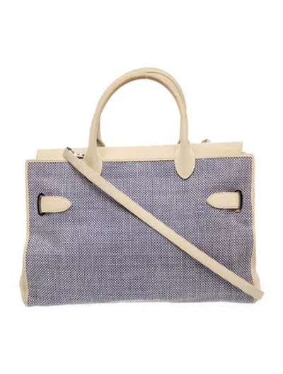 Pre-owned Asprey Leather Top Handle Bag In Multicolor