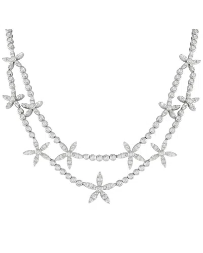 Asprey Of London 18k 5.76 Ct. Tw. Diamond Necklace (authentic ) In Metallic