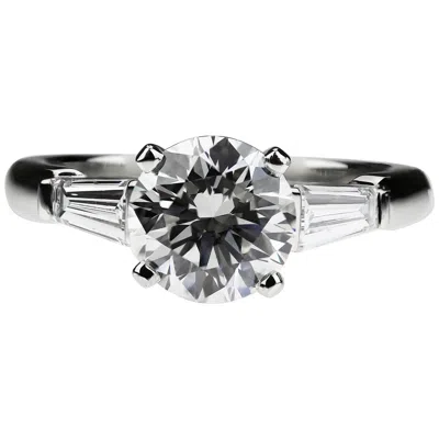 Pre-owned Asprey Solitaire Hrd Certified Round Diamond Ring 2ct Gvvs2 In Multi