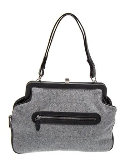 Pre-owned Asprey Top Handle Bag In Gray